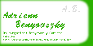 adrienn benyovszky business card